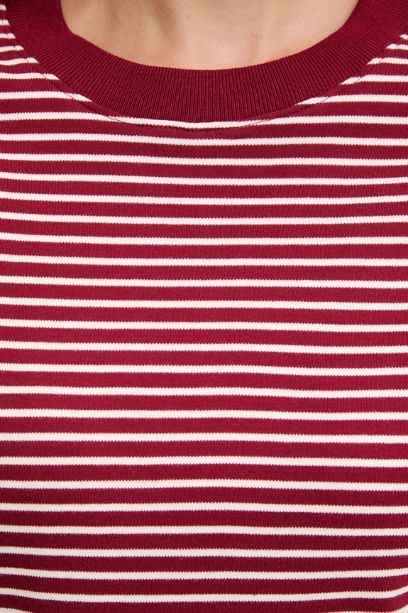 Βαμβακερή μπλούζα με μακριά μανίκια Answear.LAB KR.6001.TOS κόκκινο