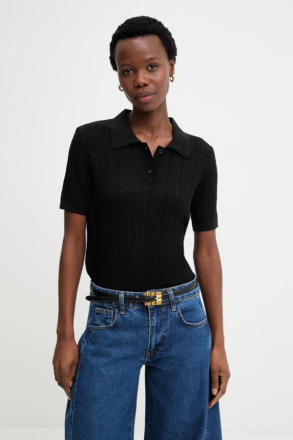 Answear.LAB tricou 10731.tos negru WA25