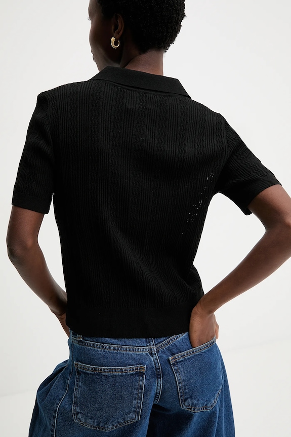 Îmbrăcăminte Answear.LAB tricou 10731.tos negru