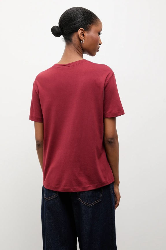 Odzież Answear.LAB t-shirt 31791.TOS bordowy