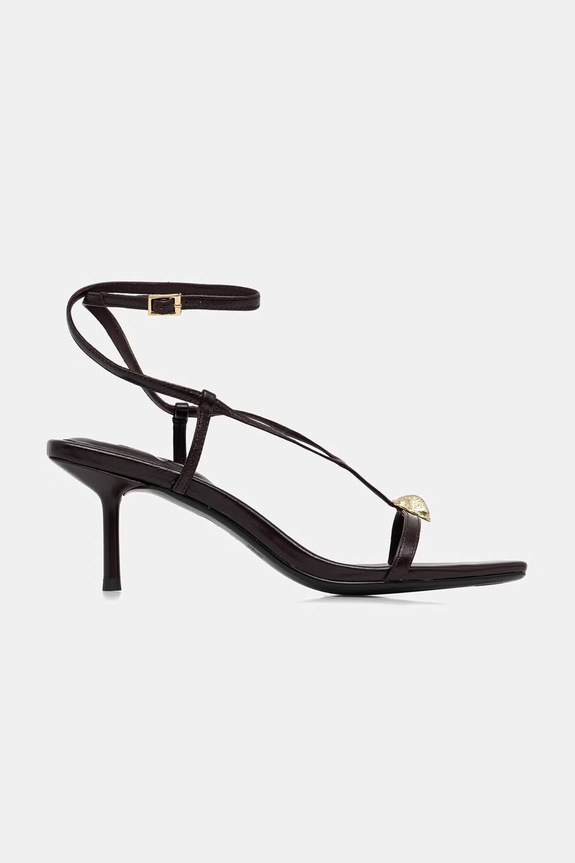 Answear.LAB sandale cu toc cui piele V2162-1-2.cjk burgundia WA26