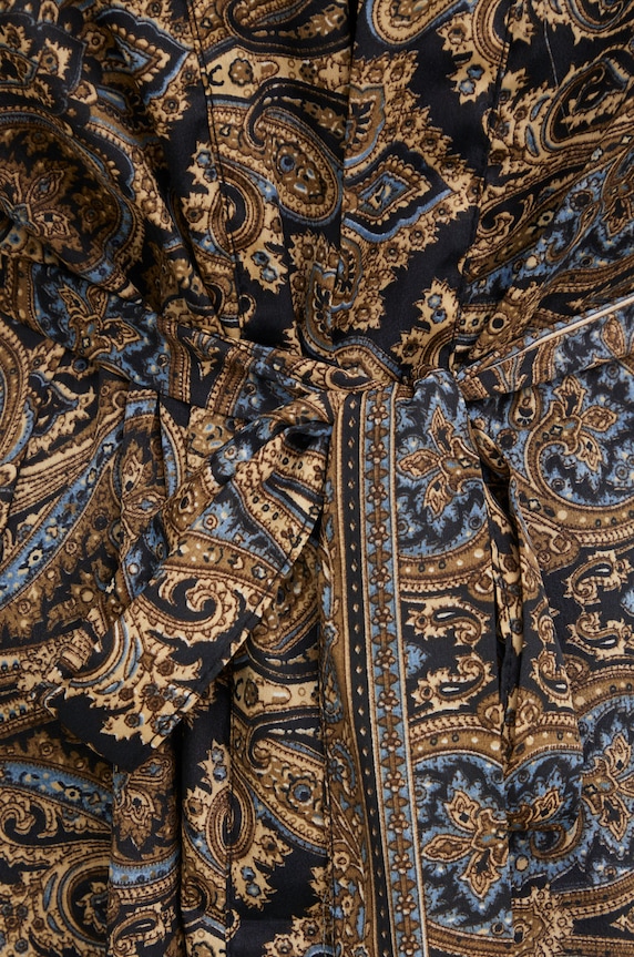 Answear Lab kimono jedwabne D6.K granatowy