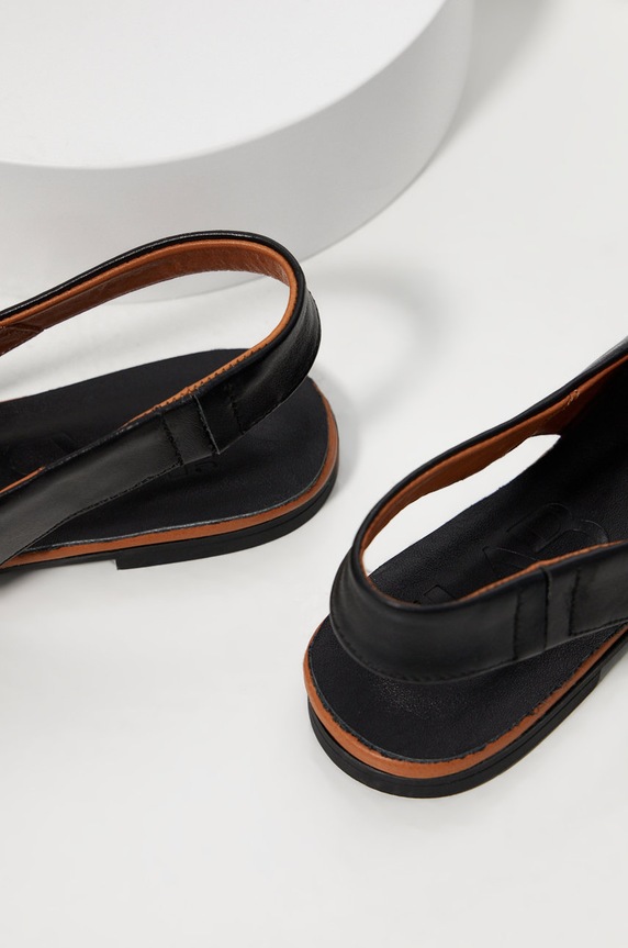 Obuwie Answear Lab baleriny skórzane 628.231.101.2.DB czarny