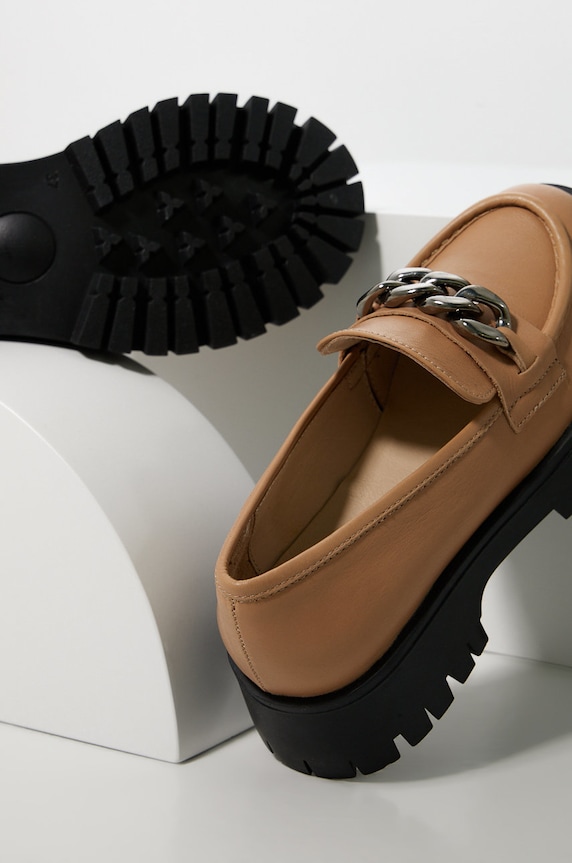 Answear.LAB usnjeni natikači bež 602.2538.1254.2.DB