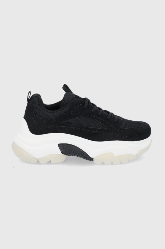 Answear Lab buty imitacja zamszu czarny Z.240.DB