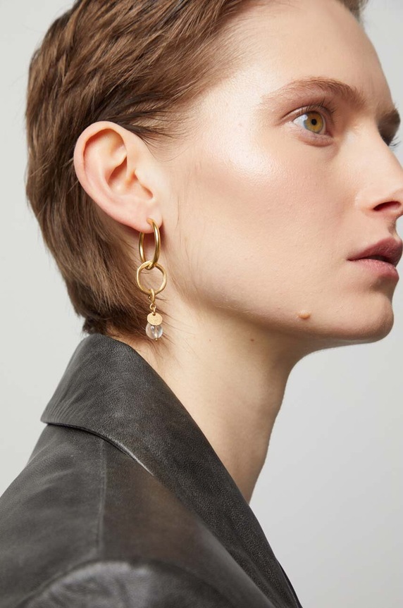 Answear.LAB ezüst fülbevaló arany WS24.AKD009