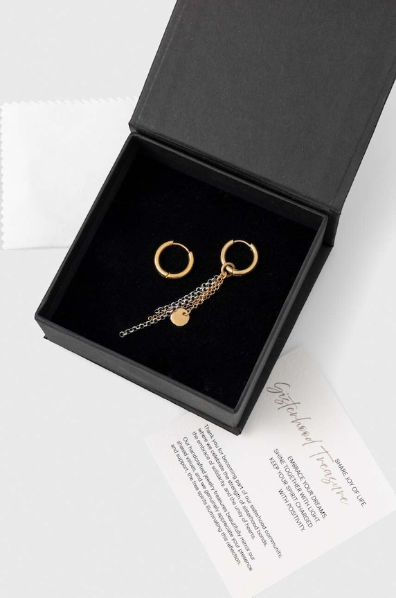 Kiegészítők Answear.LAB ezüst fülbevaló WS24.AKD00C arany