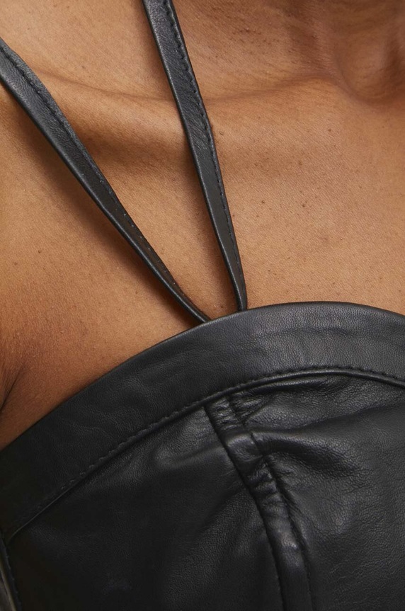 Kožený top Answear.LAB WS24.BDD001