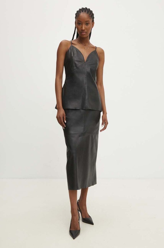 Answear.LAB bőr felső WS24.BDD002 fekete WS24