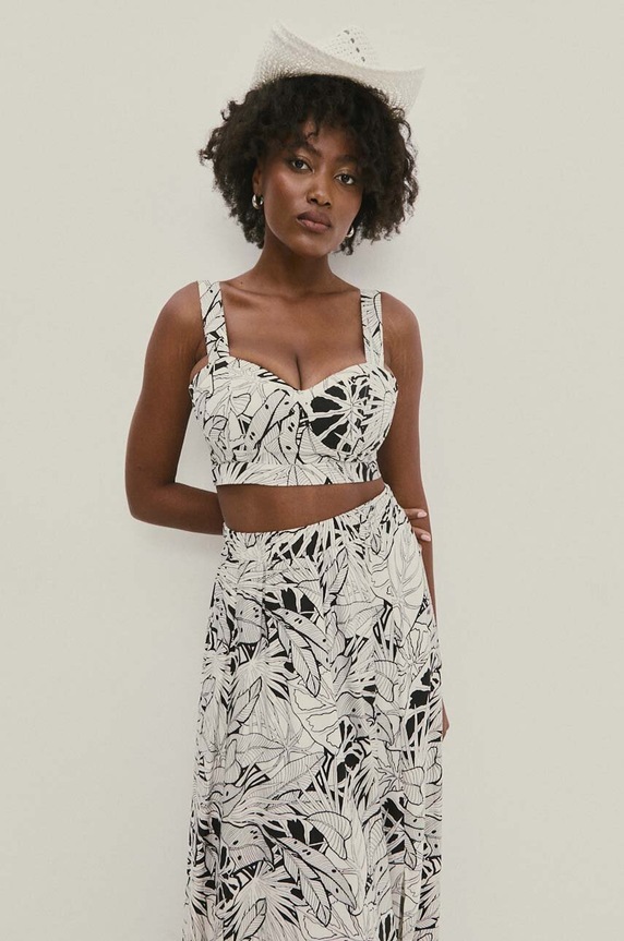 Answear Lab top de in alb WS24.BDD603