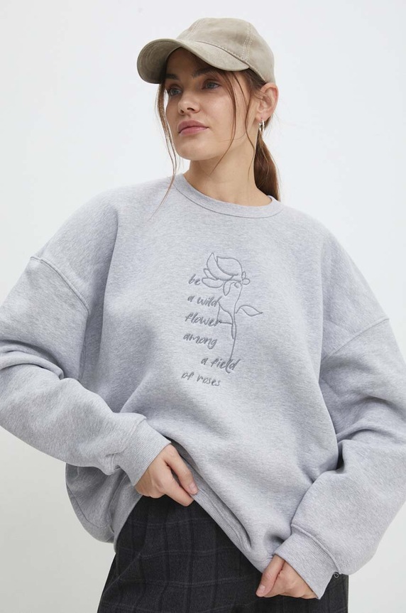 Answear.LAB bluza aplikacja szary WS24.BLD901