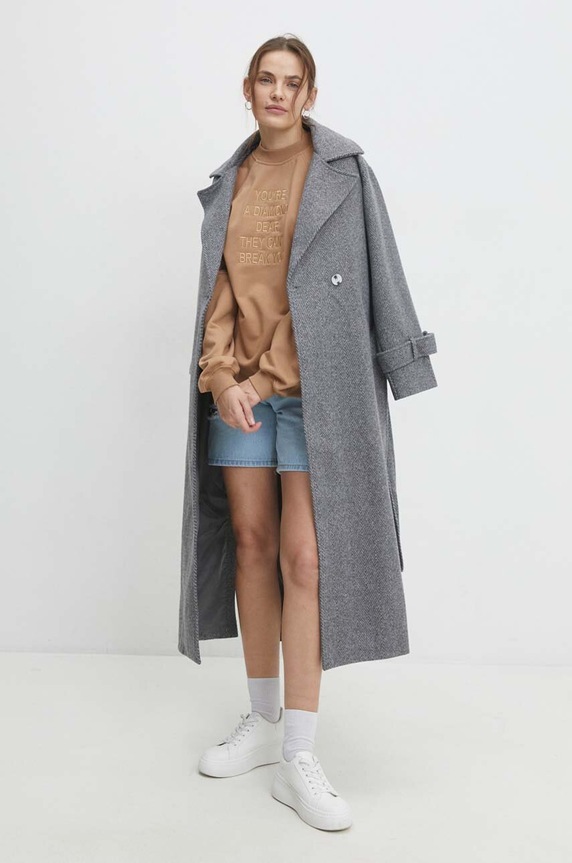 Odzież Answear.LAB bluza WA23.BLD902 beżowy