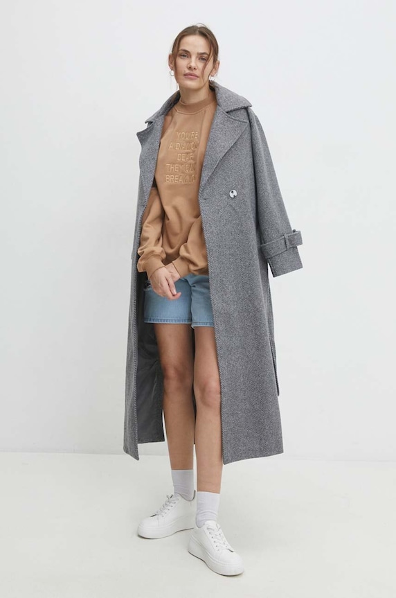 Odzież Answear.LAB bluza WA23.BLD902 beżowy