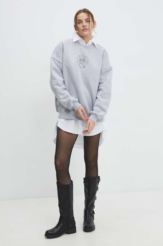 Answear.LAB bluza WS24.BLD908 szary WS24