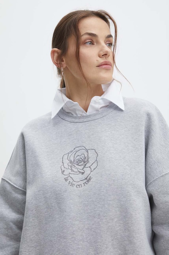 Answear.LAB bluza WS24.BLD908 szary