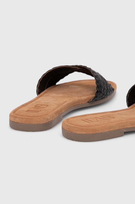 Obuwie Answear.LAB klapki skórzane SC2135.indb czarny