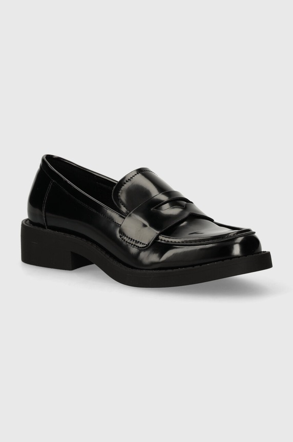Answear Lab mocasini imitatie de piele lacuita negru VTS22079..chdb