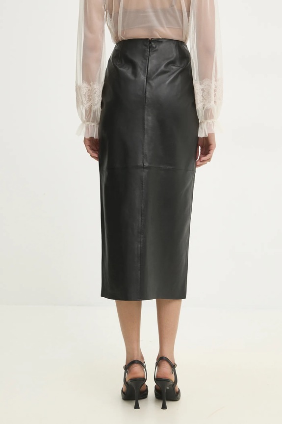 Ρούχα Δερμάτινη φούστα Answear.LAB WS24..SDD003 μαύρο