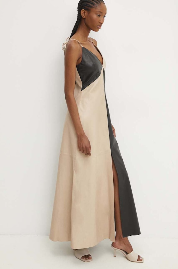 Answear.LAB bőrruha WS24.SDD003 fekete WS24