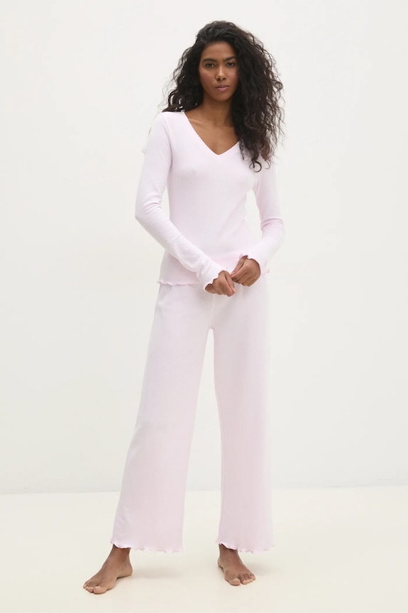 Answear.LAB pigama in lana set rosa WS25.BID003