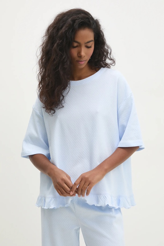 Odjeća Pamučna pidžama Answear.LAB WS25.BID005 plava