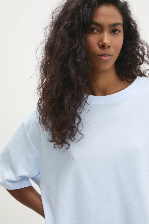 Pamučna pidžama Answear.LAB WS25.BID005 plava