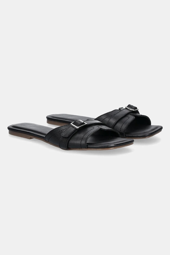 Answear Lab slapi de piele 2024.308 negru WS25