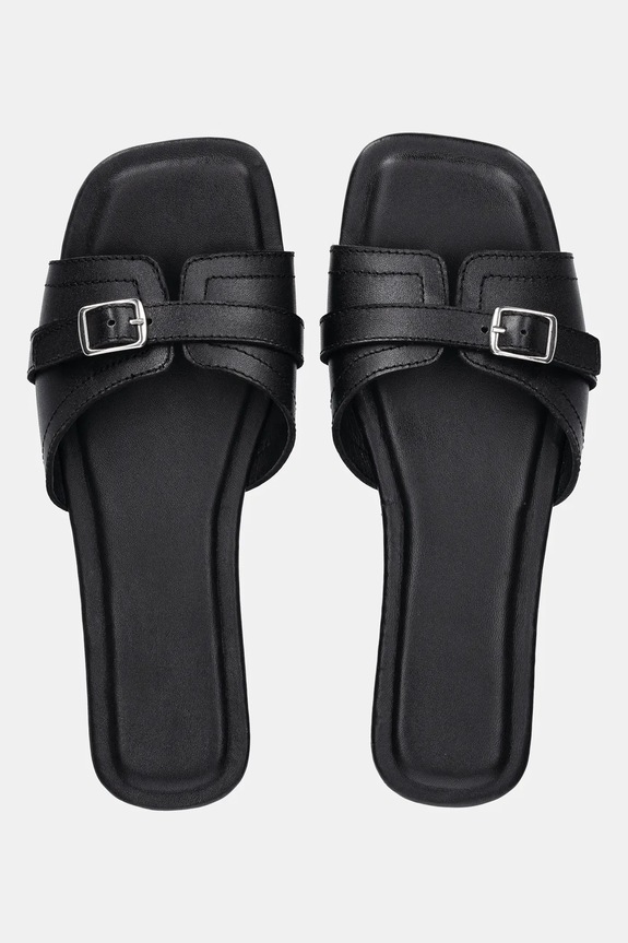 Answear Lab slapi de piele 2024.308 negru