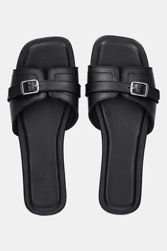 Answear Lab slapi de piele 2024.308 negru