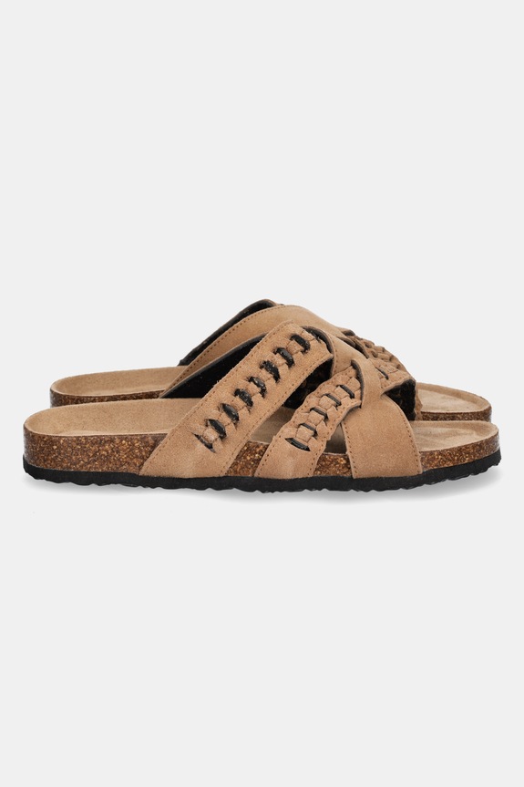 Natikače od brušene kože Answear.LAB TXL.2404152 bež WS25