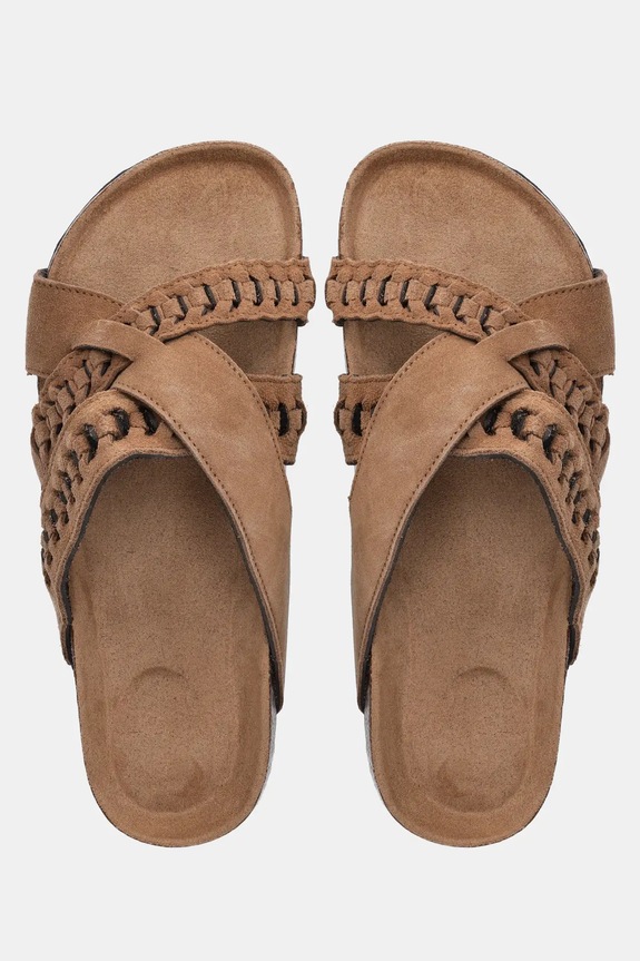 Natikače od brušene kože Answear.LAB bež TXL.2404152