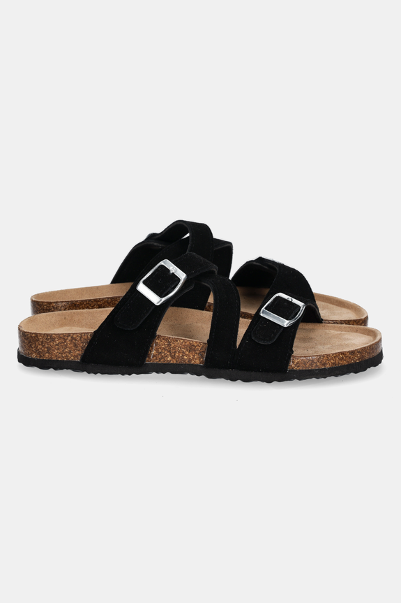 Answear.LAB klapki zamszowe TX.2417 czarny WS25