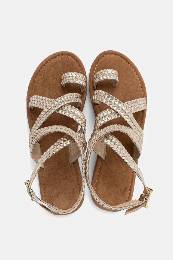 Answear.LAB sandali in pelle oro SC4333