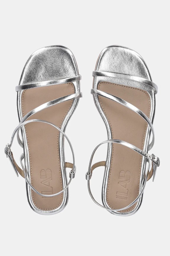 Answear.LAB sandały skórzane srebrny DE6263