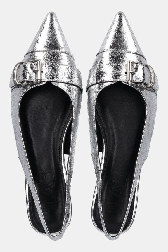Answear.LAB ballerine in pelle argento LT593.911.2