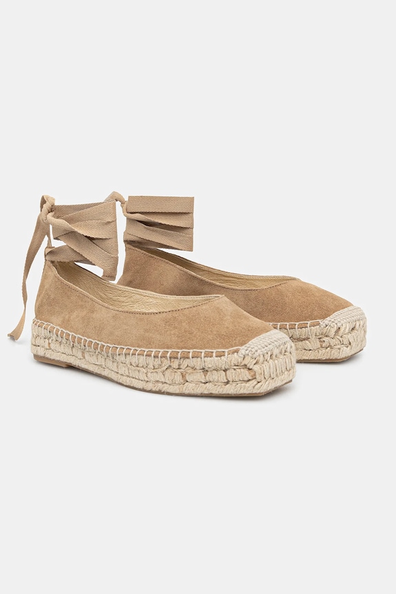 Semišové espadrilky Answear.LAB semišová kůže béžová 792