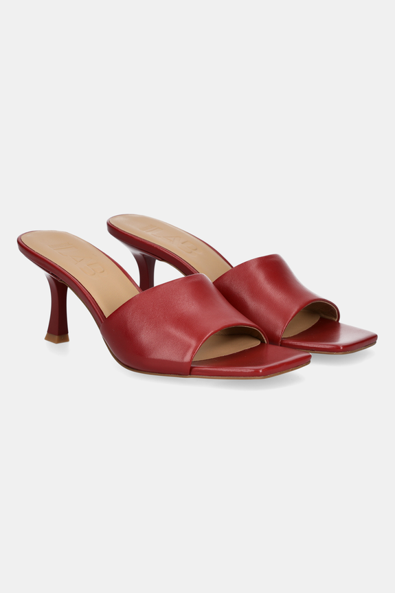 Answear.LAB ciabatte slide in pelle pelle fiore rosso V1562.76.1