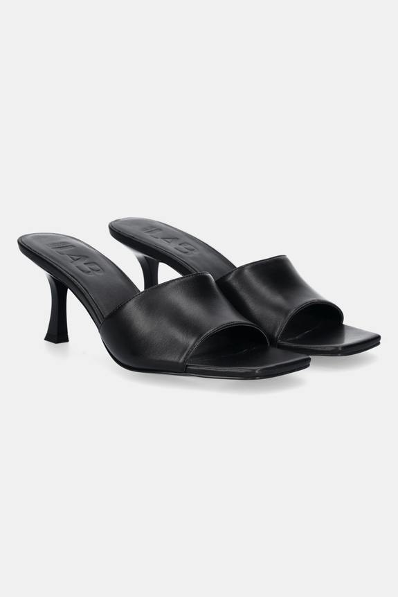 Answear.LAB klapki skórzane 5-8 cm czarny V1562.76.1