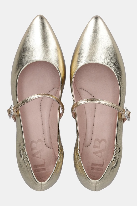 Answear.LAB bőr balerina cipő 3354.2 arany