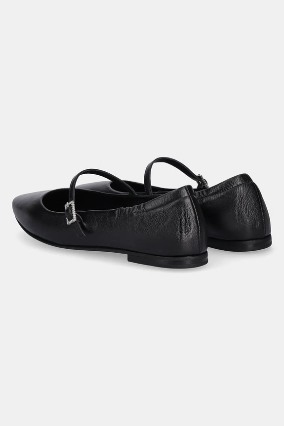 Answear Lab balerini de piele negru 3354.2