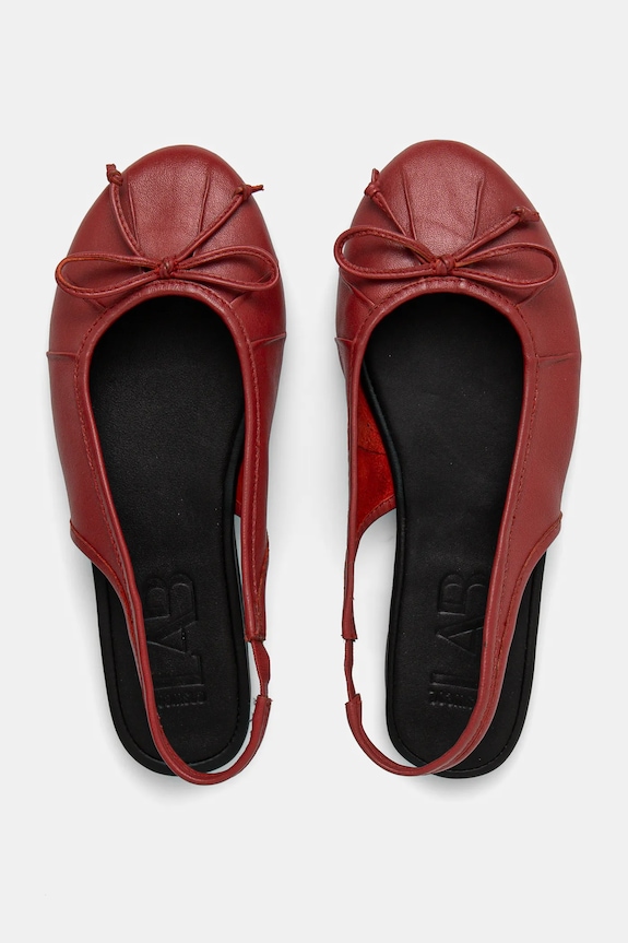 Answear.LAB ballerine in pelle rosso 19118