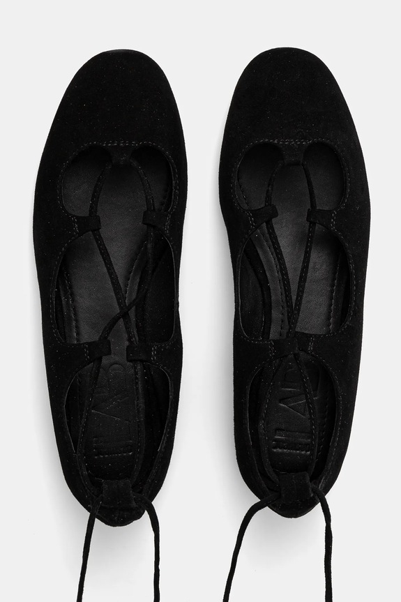 Answear.LAB ballerine in pelle scamosciata nero 18951