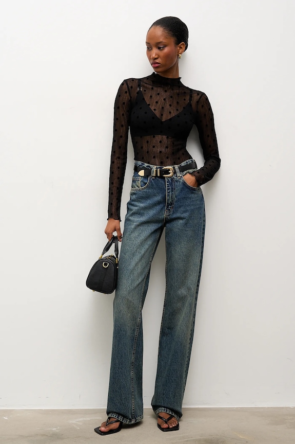Answear.LAB bluza 15367-6.fak negru WS26
