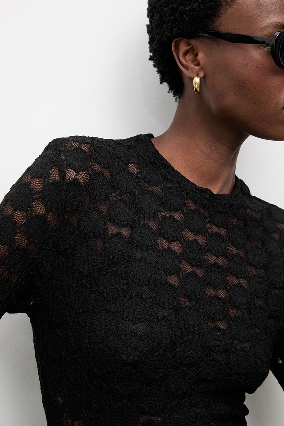 Majica Answear.LAB 23448-1.fak črna