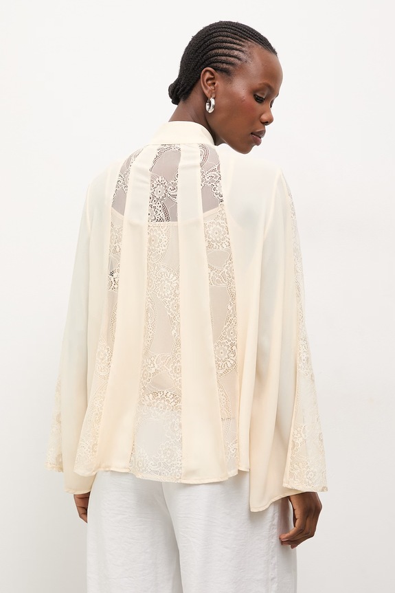 Answear.LAB bluza imprimeu galben BL1335