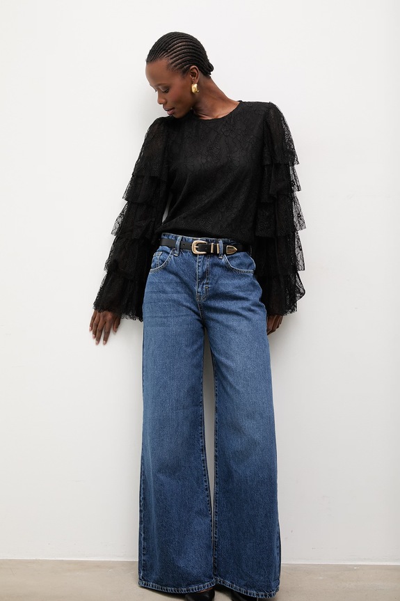 Answear.LAB bluza 81075.fak negru WS26