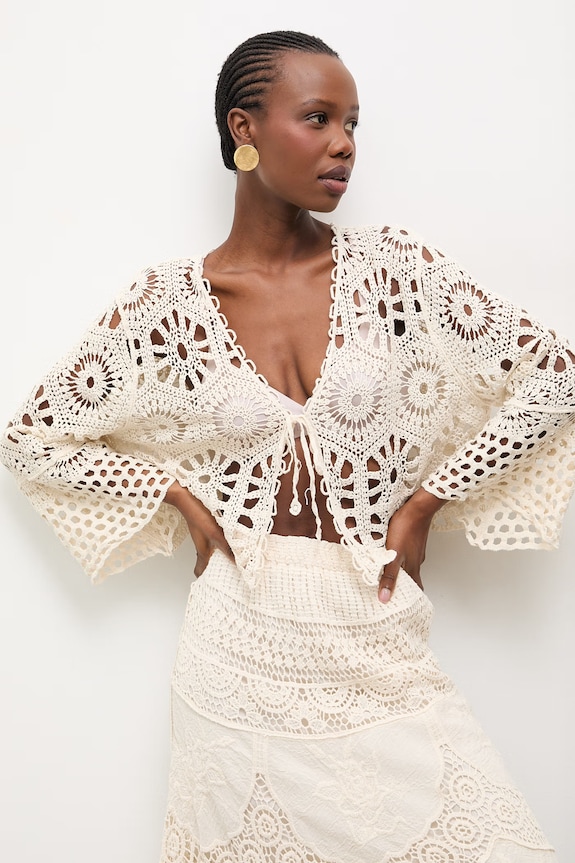 Βαμβακερή μπλούζα Answear.LAB casual μπεζ LU5581.fak