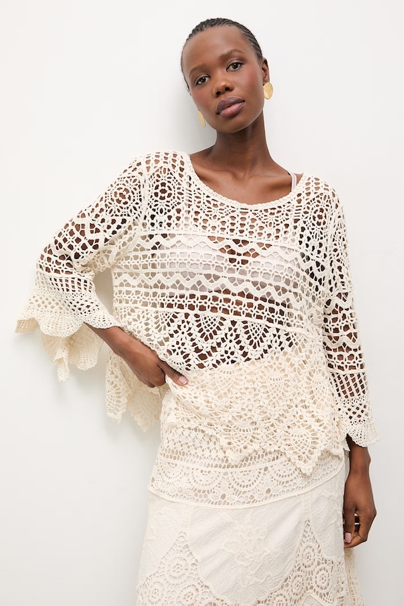 Pamučna majica Answear.LAB casual bež LU5582.fak