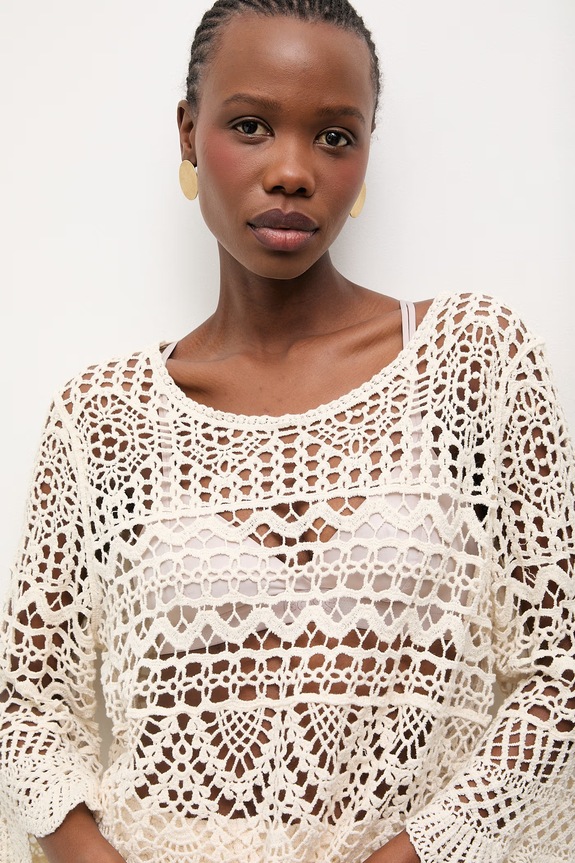 Pamučna majica Answear.LAB bež LU5582.fak