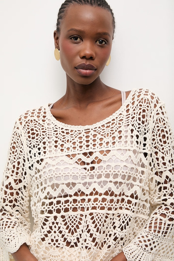 Pamučna majica Answear.LAB bež LU5582.fak